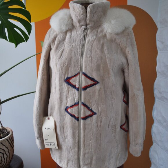 AZTEC REAL MINK COAT - Picture 1 of 13